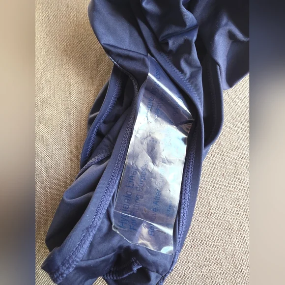 NWT La Blanc Island Goddess Draped Lingerie One Piece Sz 4 Indigo - Picture 4 of 6